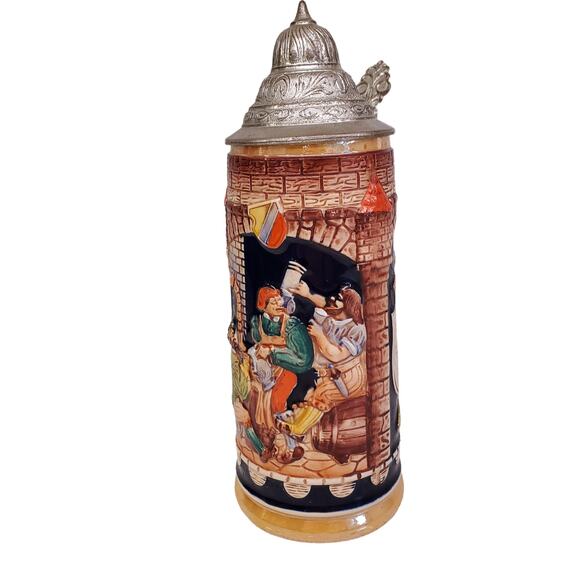 Vintage Gerz Beer Stein 10" Tall Made in West Germany Vintage Beer Stein - Picture 3 of 13